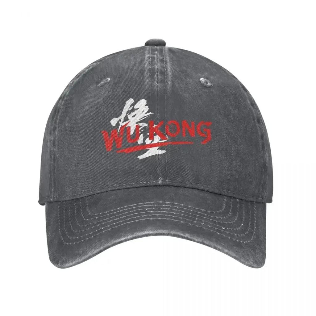 Vintage Black Myth Wukong Logo Baseball Cap for Men Women Distressed Denim Washed Headwear Game Outdoor Activities Caps Hat