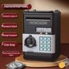 Smart Piggy Bank: Automatic Money Rolling, Fingerprint Lock, Sound & Light Features for Kids