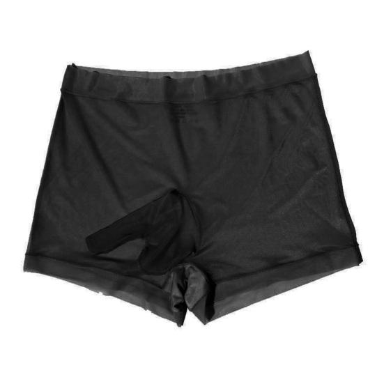 Men Boxer Underwear Sexy Mid-rise U-Convex Slim Fit Elastic Shorts Panties Ultra-thin Smooth Ice Silk Panties