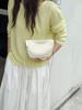 Women's Saddle Bag 2025 - Niche Dumpling Single Shoulder Crossbody In White, Yellow, Black