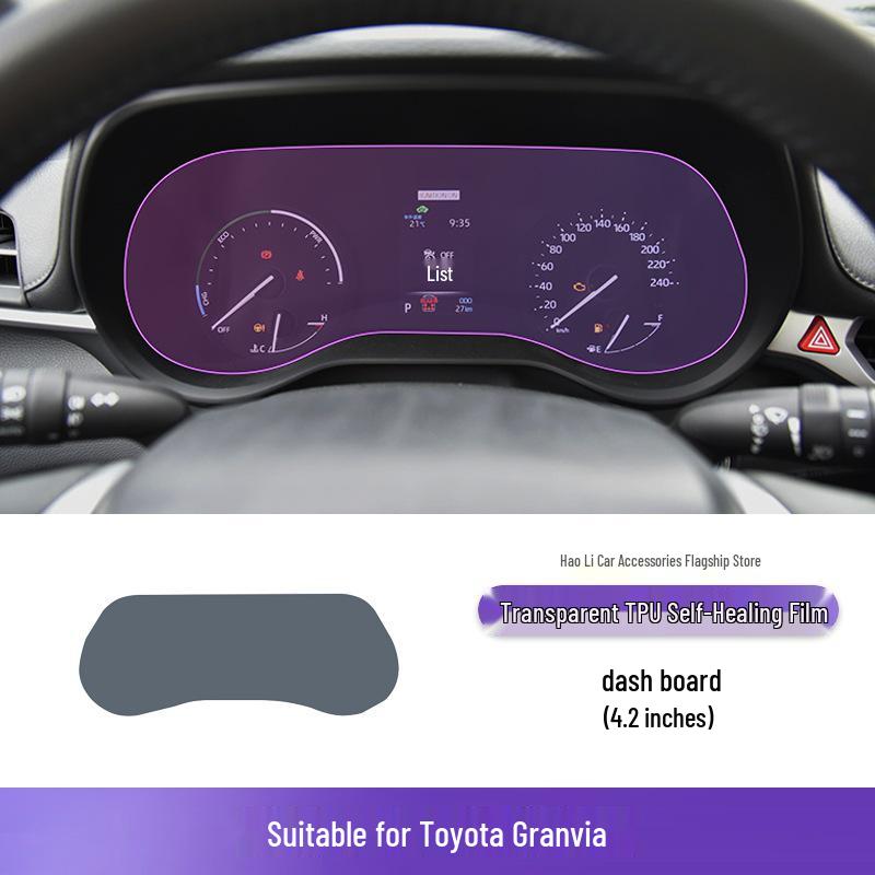Toyota Granvia Schalthebel-Konsolen TPU-Schutzfolie