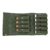 Seasoning Bottle Storage Bag Portable Camping Spice Kit with 9 Spice Jars for Outdoor Camping BBQ Picnic OD Green