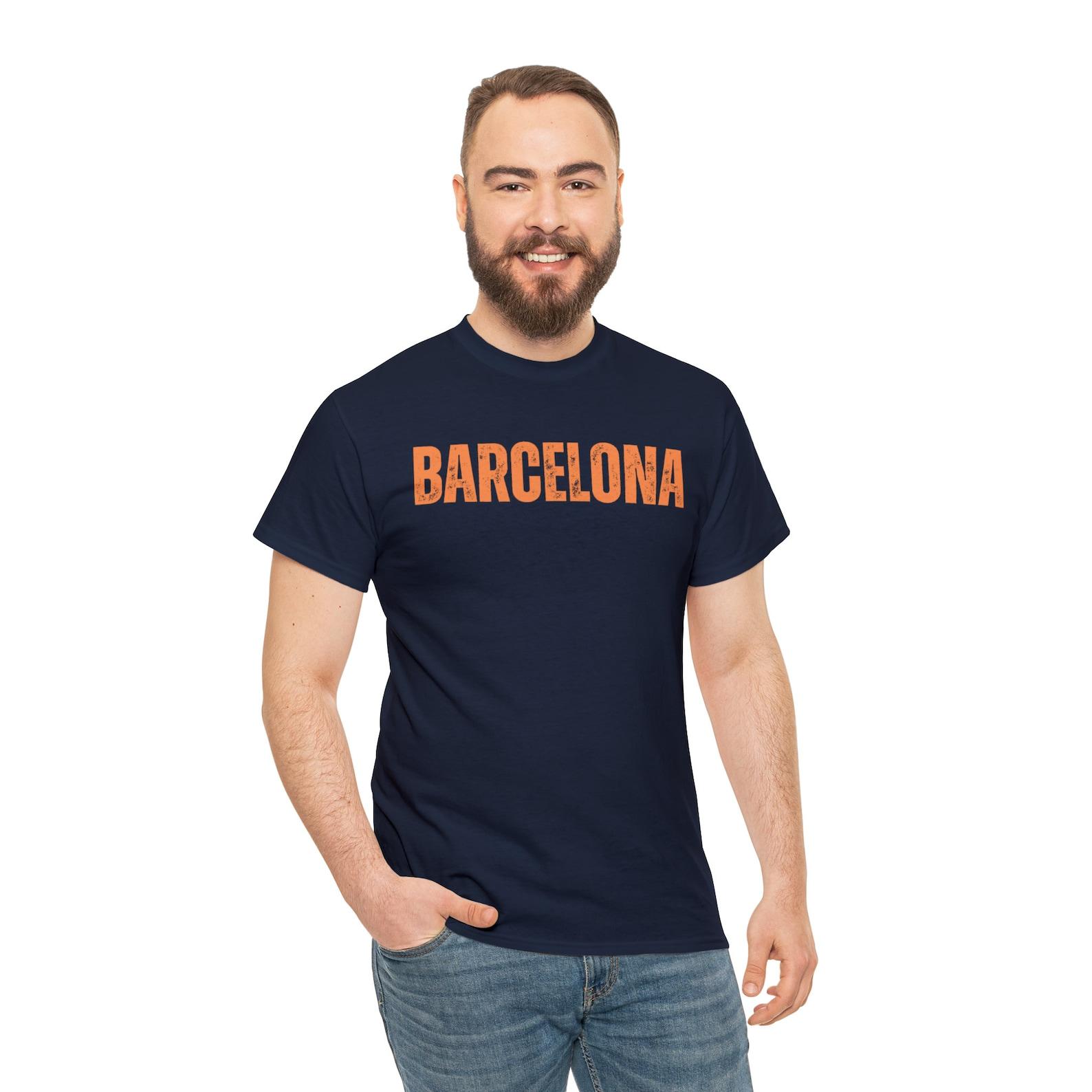 Barcelona FC T-Shirt, Heavy Cotton Barca Tee 2XL
