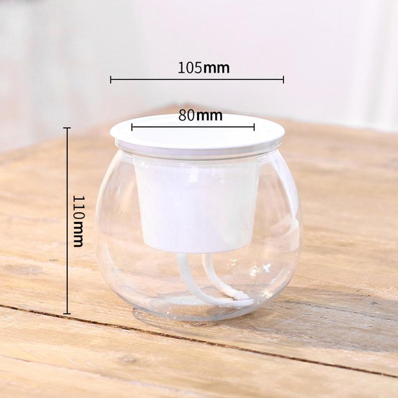 

Прозрачный круглый самовпитывающийся ленивый цветочный горшок простой зеленый горшок для комнатных растений