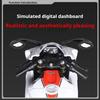 1:12 R1 R1M Motorcycle Model Toy Music Light Shock Absorption Motorbike Foldable Tripod Models Toys Collectible Ornaments