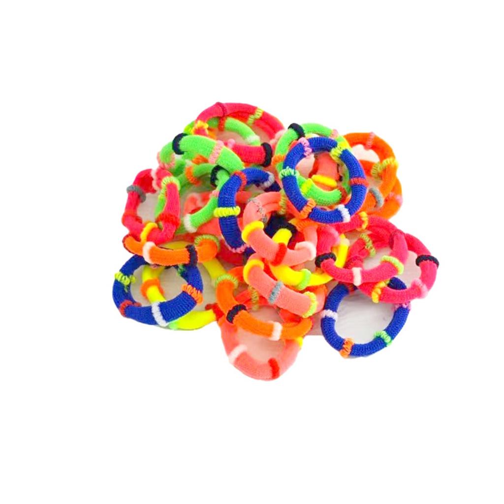 150pcs Children Candy Color Hair Bands for Baby Girls Lovely Scrunchies Rubber Band Kids Soft Elastic Sweet Hair Accessories