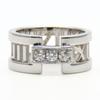 Gebraucht TIFFANY&Co. Ring Atlas EU#48.5 K18 Weißgold/Diamant 7.4g Weißgold offen