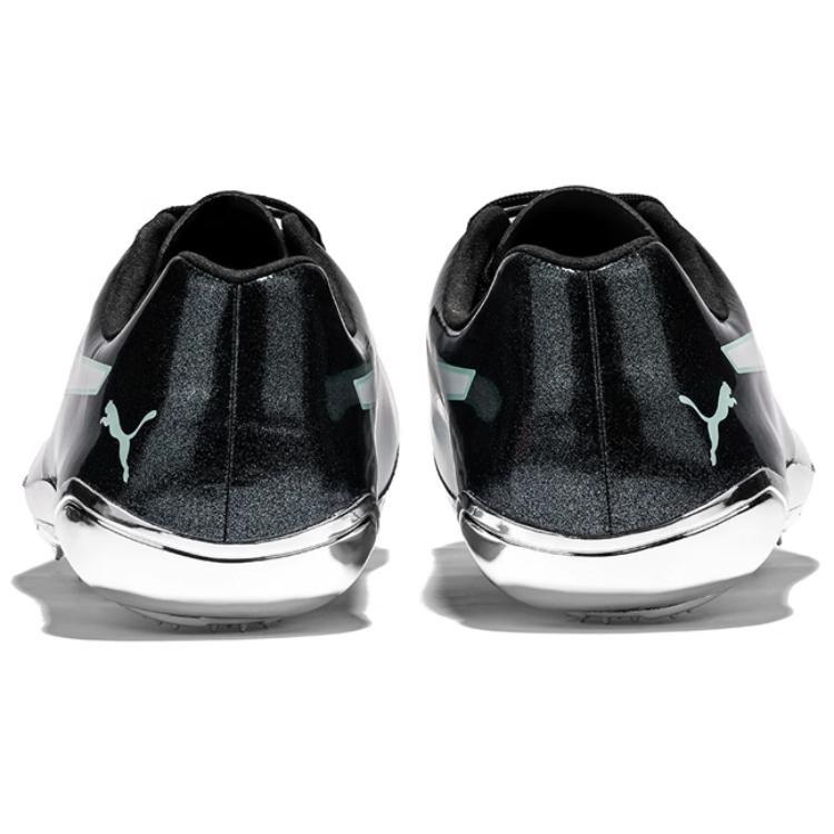 PUMA EvoSPEED Electric 7 Slip Resistant Slip Resistant Abrasion Resistant Low top Running Shoes Unisex Black White 378542-02