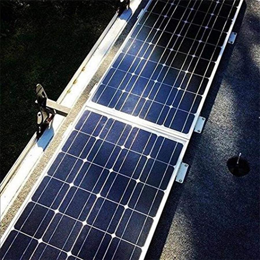 4Pcs Solar Panel Mounting Aluminum Bracket Mounts For RV Trailer Boat Roof Wall