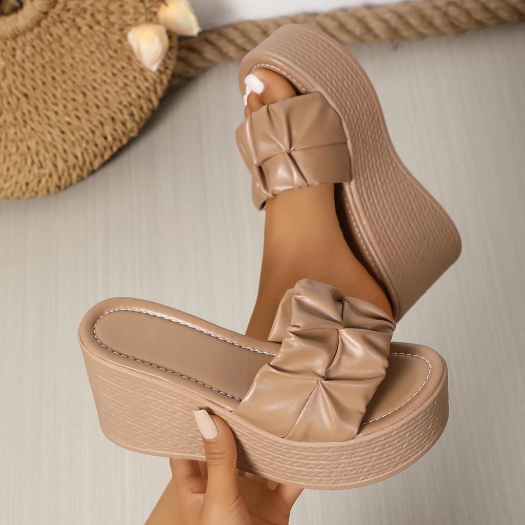 Fashion Women Comfortable Sandals Woman Wedge Platform Beach Designer Shoes Women Anti-slip Outdoor Fashion Sandals Sandalias De Mujer