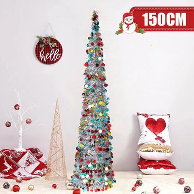 150CM Einziehbarer Faltbarer Pop-up Weihnachtsbaum Weihnachtsdekoration Festliche Partydekoration Weihnachtsdekoration Ornament