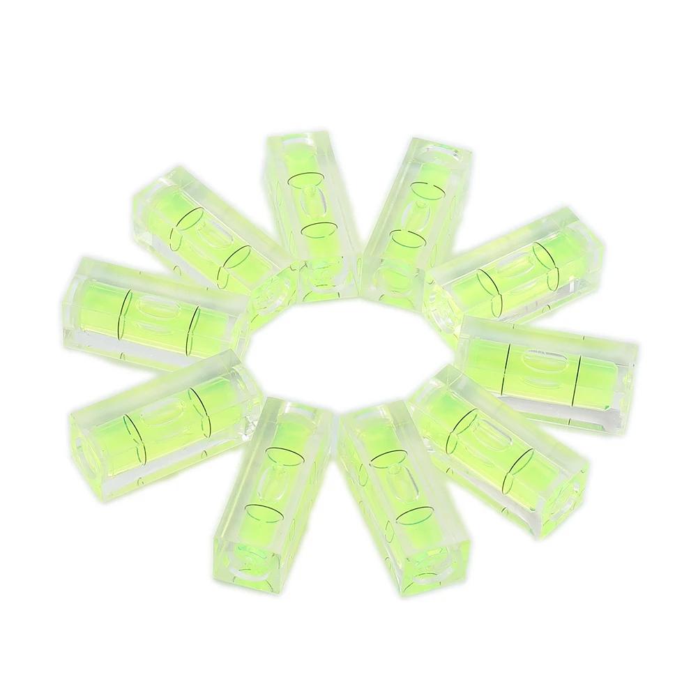 5/10pcs Mini Spirit  Measuring Tools Square Bubble Level Protractor Precision Cylinder Level Horizontal Bead