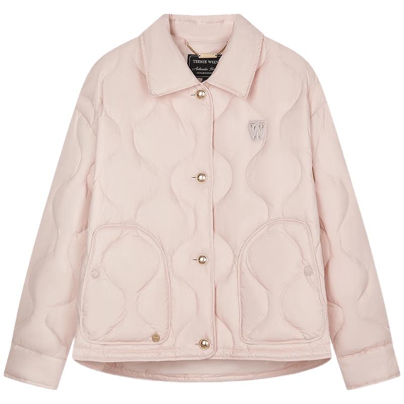 

Teenie Weenie Women s 2025 Winter Loose Polo Collar Thin Down Jacket M