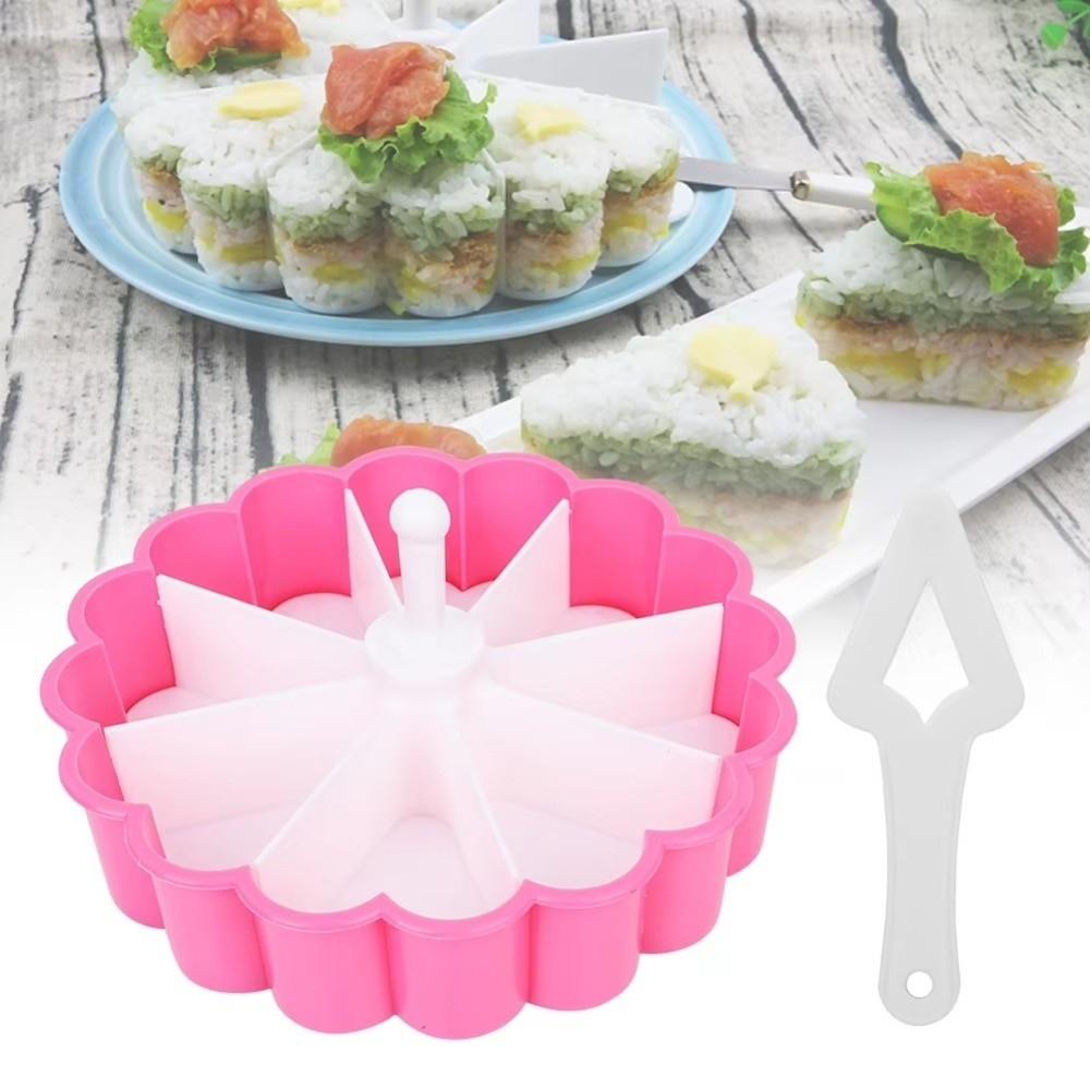 Plastic Sushi Rice Roller Mold Handmake Rice Ball Mold Vegetable Roll Press Mold Pudding Rolls