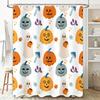 Halloween-Themed Shower Curtains With Pumpkin Ghosts For Home Decor In Bathroom Accessories