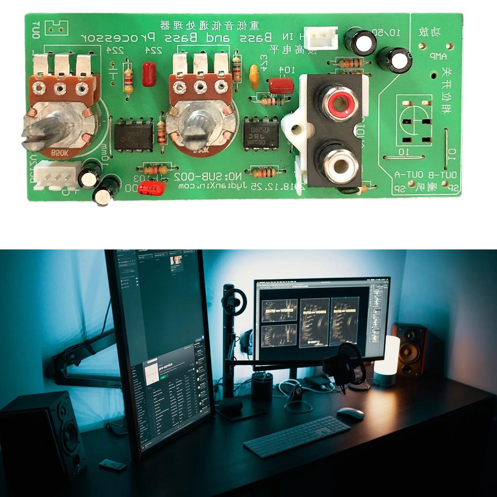 SUB-002 Deska zesilovače výkonu subwooferu 22Hz-300Hz 1kanálový mono audio zesilovač zvuku duální DC-12V