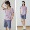Women's High-Waist Quick-Dry Running Set with Phone Pocket - Loose Fit, Summer 4-Point Shorts