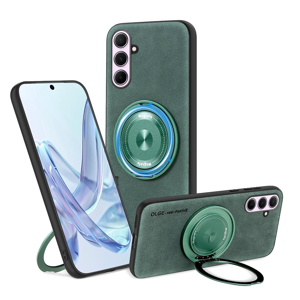 For Samsung Galaxy A51 A52 A53 A54 A55 A56 Sheepskin Swivel Bracket Magnetic Soft Edge Anti Drop Anti Fingerprint Phone Case