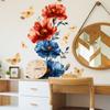 Hand-Painted Floral Wall Sticker Elegant Nature Self-Adhesive Removable Decor for Bedroom Living Room Home