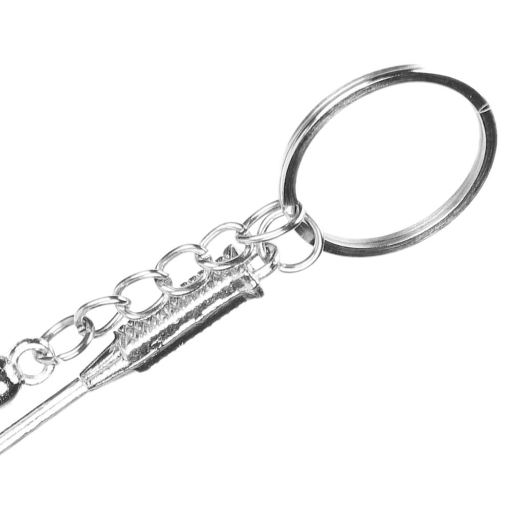 12pcs Mini Size Mini Sports Keychain Metal Material Badminton Racket Keychain For Badminton Fans