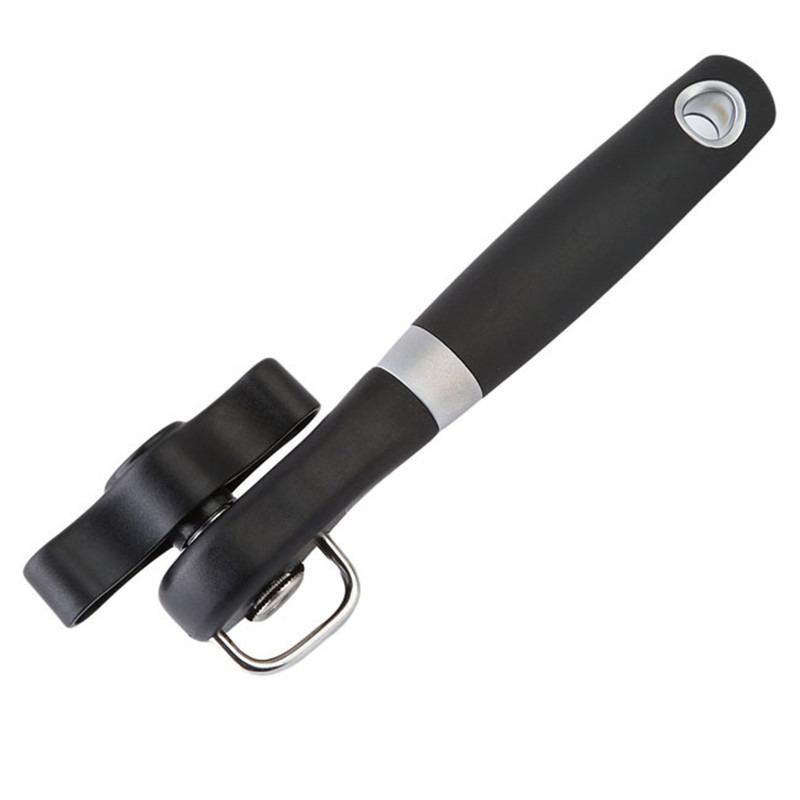 

Ручной безопасный консервный нож, консервный нож из нержавеющей стали, боковой консервный нож с одной ручкой Консервный нож из нержавеющей стали чёрный