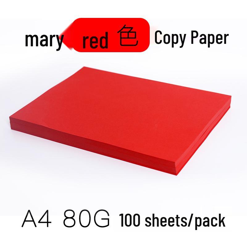 Color Copy Paper A4 80g 100 Sheets - Pink & Yellow for Crafting & Origami