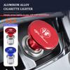 2026 Hot Sticker For Alfa Romeo Universal Car Aluminum Eject Button Cigarette Lighter Cover Giulietta 940 2010-2014 2015 2016 20