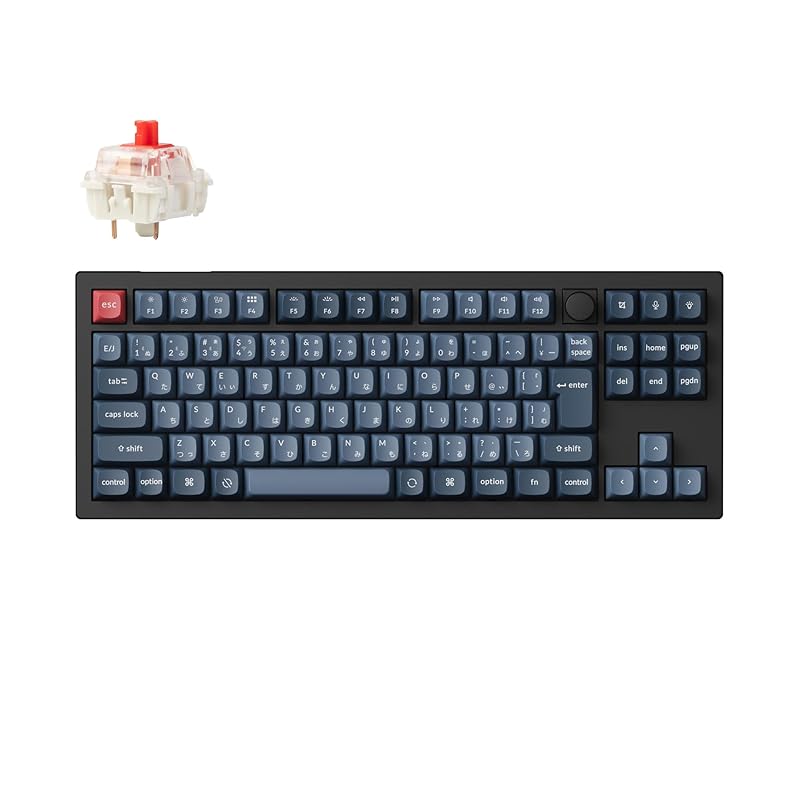 

[]Keychron V3 Max QMK Wireless Custom Mechanical Keyboard, 2.4 GHz/Bluetooth 5.1/Wired connection, JIS layout, RGB light, hot-swappable Gateron