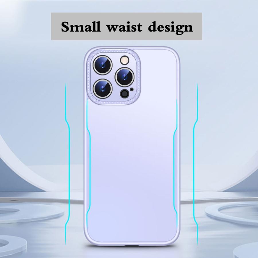 Ultra Thin Curved Edge Blade Frosted Phone Case for iPhone 16 15 14 13 12 11 Pro Max 16 Plus 15 Pro 14 Pro Max Small Waist Design Shockproof Cover