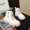 Stivali con Zip Laterale da Bambina Stivali per Bambini Ragazzi Platform Primavera Autunno Casual Stivali da Ragazza