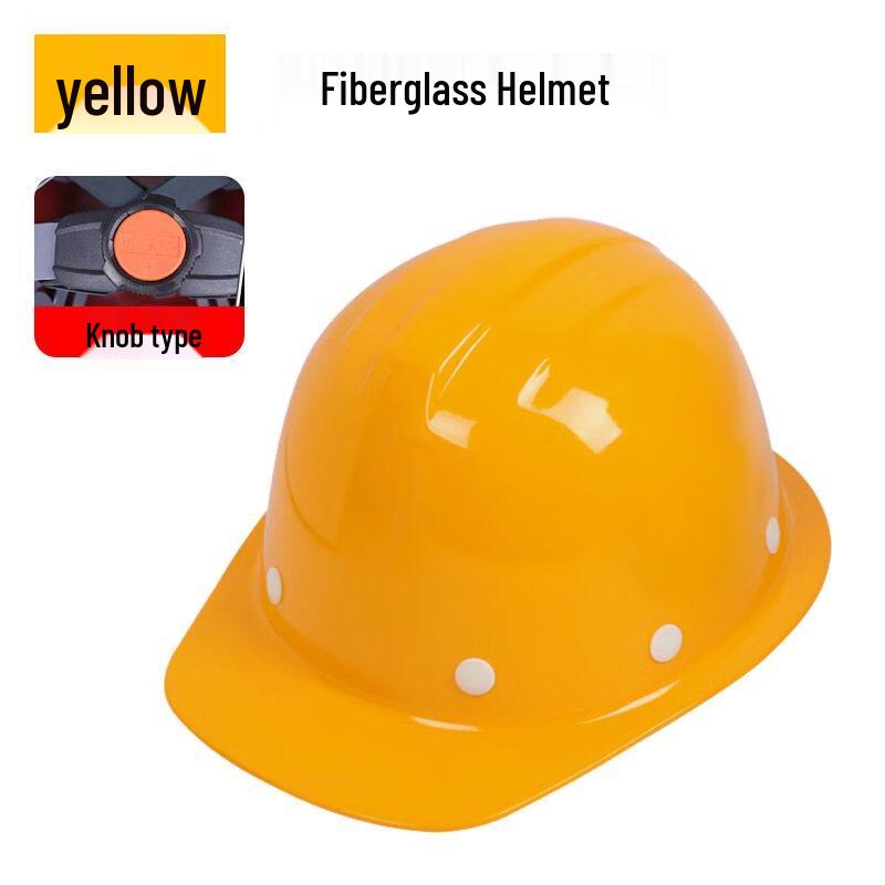 Miling GSH-11 Thickened Fiberglass Safety Helmet with Knob Adjustment