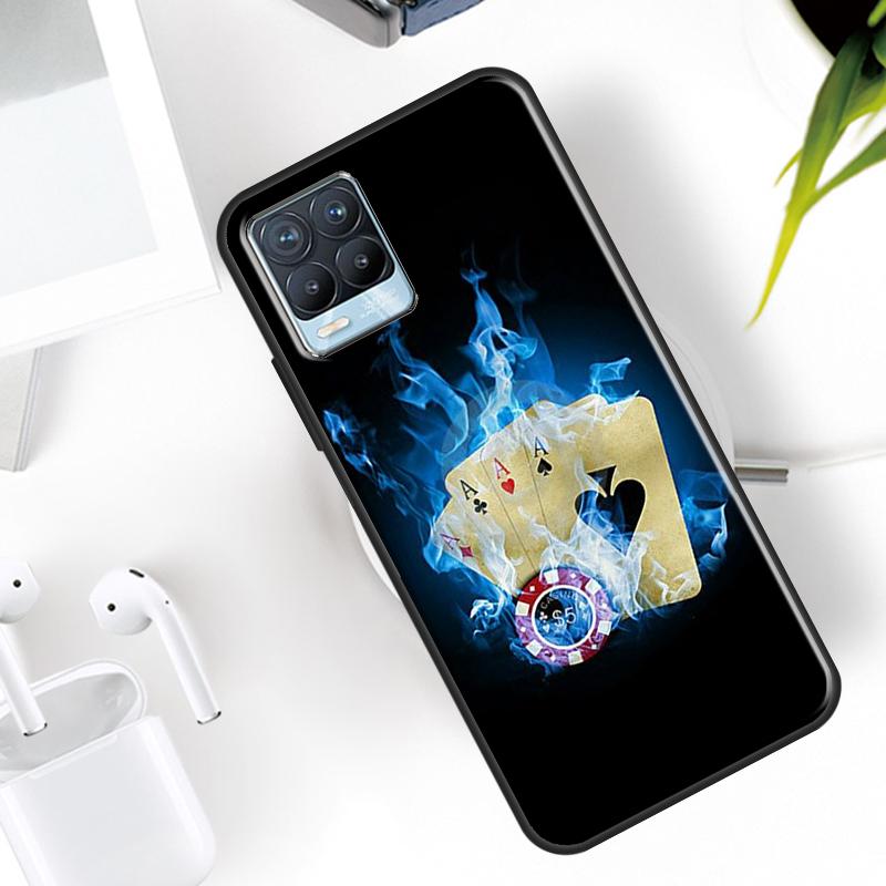 Dices Poker Casino Case For Realme 15 11 12 13 14 Pro Plus C53 C55 C51 C25 C63 C61 C65 C67 C71 C75 GT6 GT7 Pro