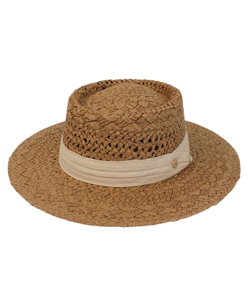 Yunibeosyeolkemiseuteuli Sanjose Bg Line Brown Panama Hat Panama Hat