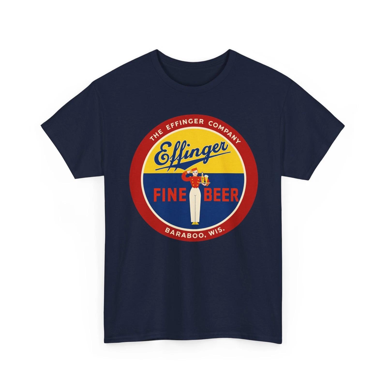 Effinger Brewing Company Baraboo Wisconsin Fine Beer Retro Breweriana T-Sirt M