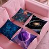 Space Starry Sky Pillow Case Pattern Printing Pillowcase Living Room Sofa Cushion Cover Bedroom Room Decor