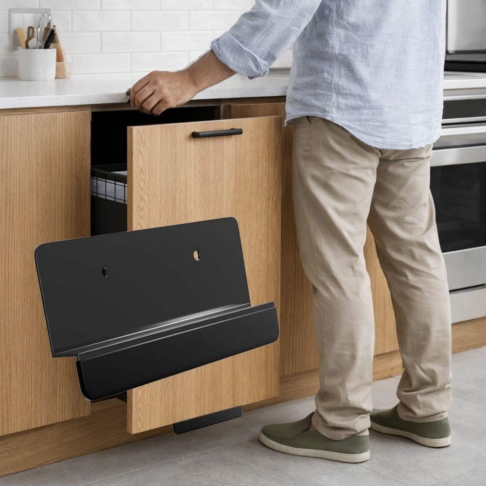 Efficient Touchless Cabinet Foot Pull Metal Cabinet Door Handles Stylish Foot Pull Handle  Kitchen