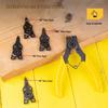 Jeu de pinces à circlips multifonctionnelles 4 en 1