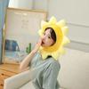 Kawaii Soft Sunflower Hat Sunflower Yellow Cartoon Warm Beanie Party Props