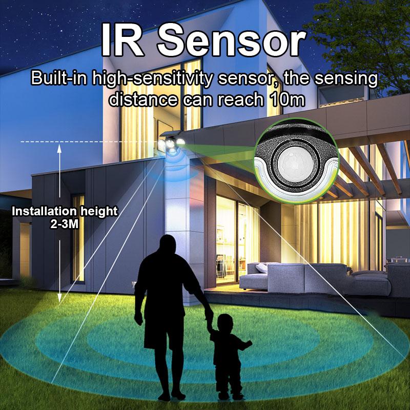 Multi-functional Solar Lamp Powerful 104 COB Ground Lamp Smart Sensor Wall Lamp Adjustable Light Waterproof Lantern