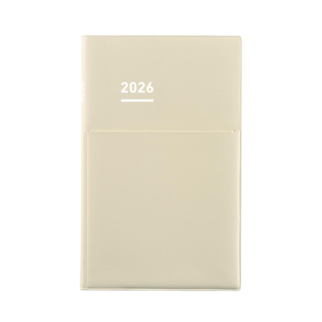 Kokuyo Jibun Techo Biz Planner 2026 Monthly A5 Slim Light Beige Ni-JB1LS-26 (Starts December 2025)