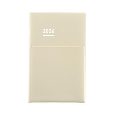KOKUYO Jibun Techo Biz Planner 2026 Monthly A5 Slim Light Beige Ni-JB1LS-26 (Starts December 2025)