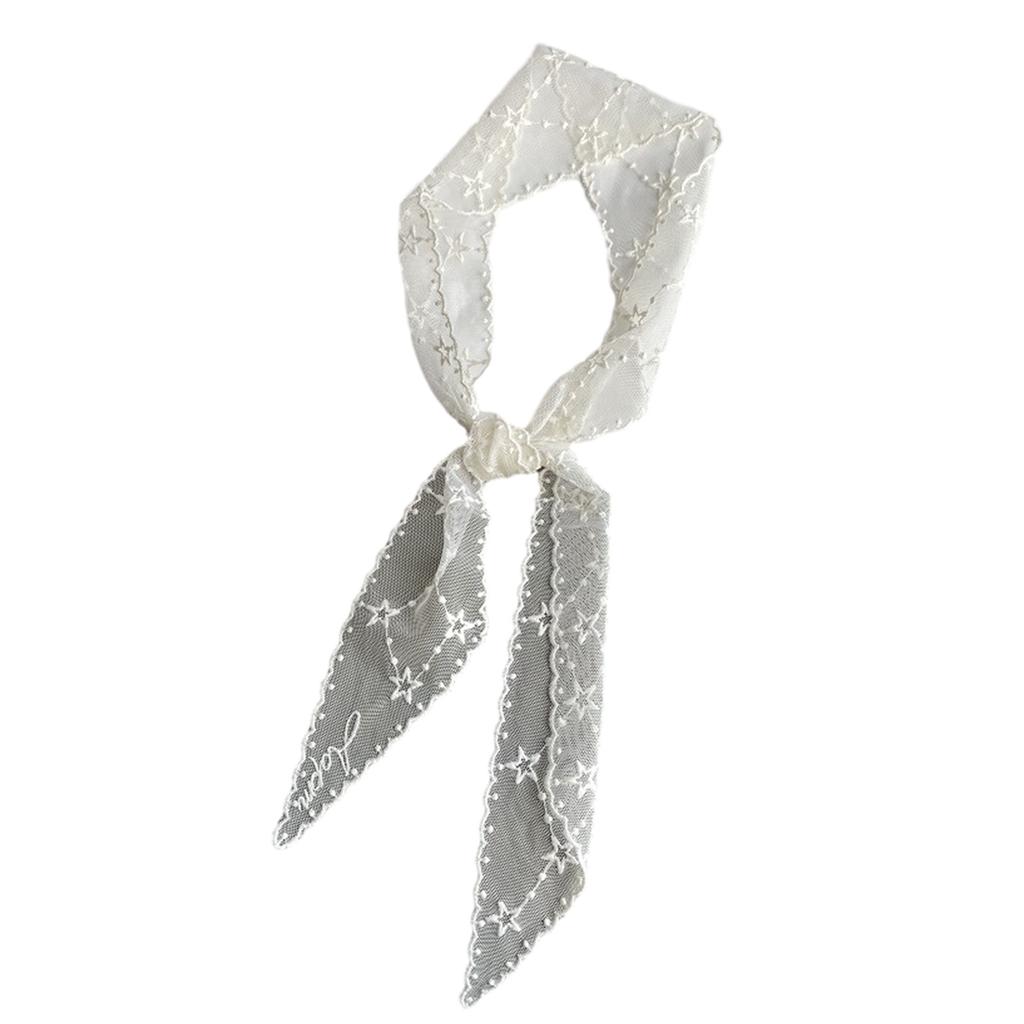 Hollowed Lace Scarf Headband for Lady Hair Scarf Bandanas Headpiece Turban Hairband Women Photo Headscarf Head Accessory