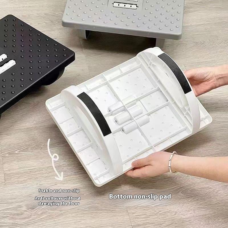 Portability Foot Rest Under Desk Footrest Ergonomic Foot Stool With Massage Rollers Foot Rest For Home Office