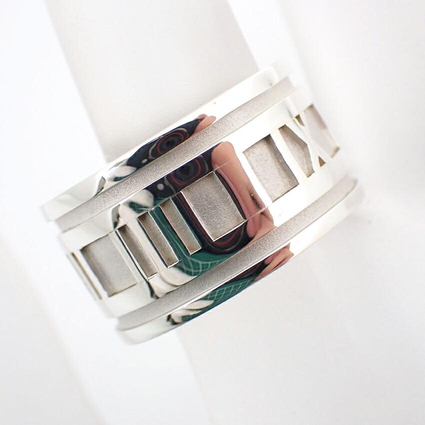 [Used] TIFFANY 925 Atlas Wide Ring, Size 14.5, J44-3