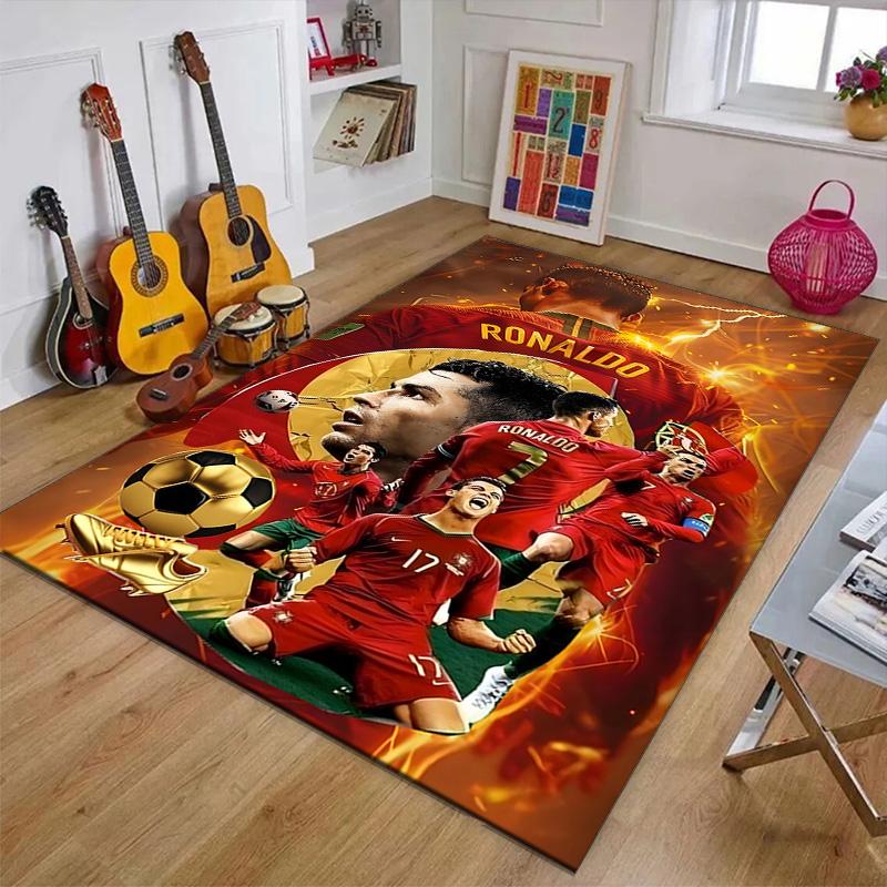 1pc Number 7 Soccer Design Printed Area Rug Carpet for Bedroom Living Room Home Decor Rugs Mat Non Slip Mat Rug for Bedside