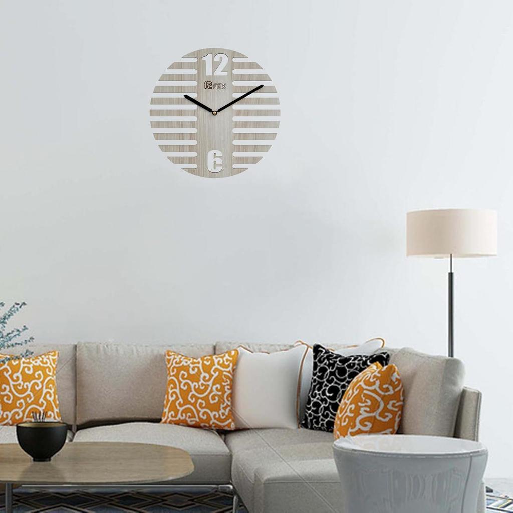 Sonnenuntergang Design 12 Zoll Handgefertigte Stilvolle Elegante Analoge Holz Wanduhr für Wohnzimmer Flur Schlafzimmer Büro Geschenk Weißes Buchenholz