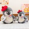 Handmade Penguin Hug Fish Plush Toys Fluffy Penguin Painter Stuffed Toys  Party Supplies
