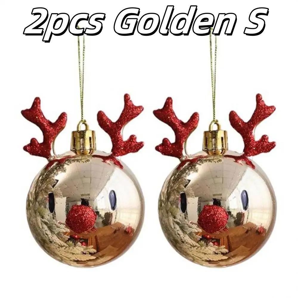 

2 шт. Лось Рождественский Пластиковый Ювелирный Шар Рождественская Елка Подвеска Дом Рождество Новогодняя Вечеринка Фестиваль Декоративные Аксессуары