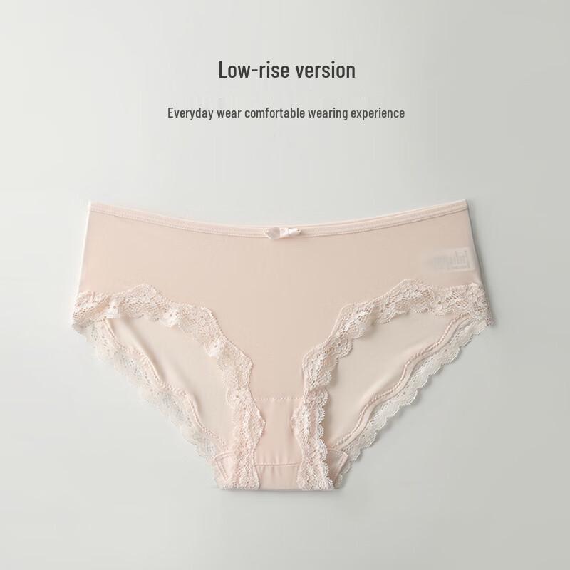 Christies Women's Seamless Ice Silk Lace Panties - 3 Pack