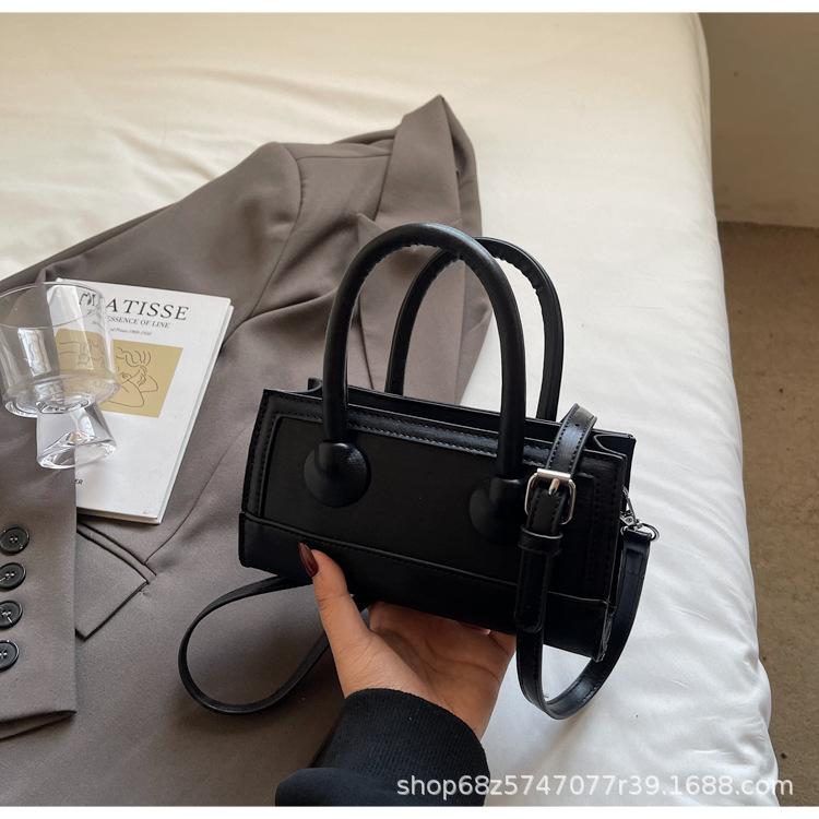 Small fresh and simple hand-held small square bag 2025 spring new Korean fashion trendy shoulder bag high-end crossbody bag